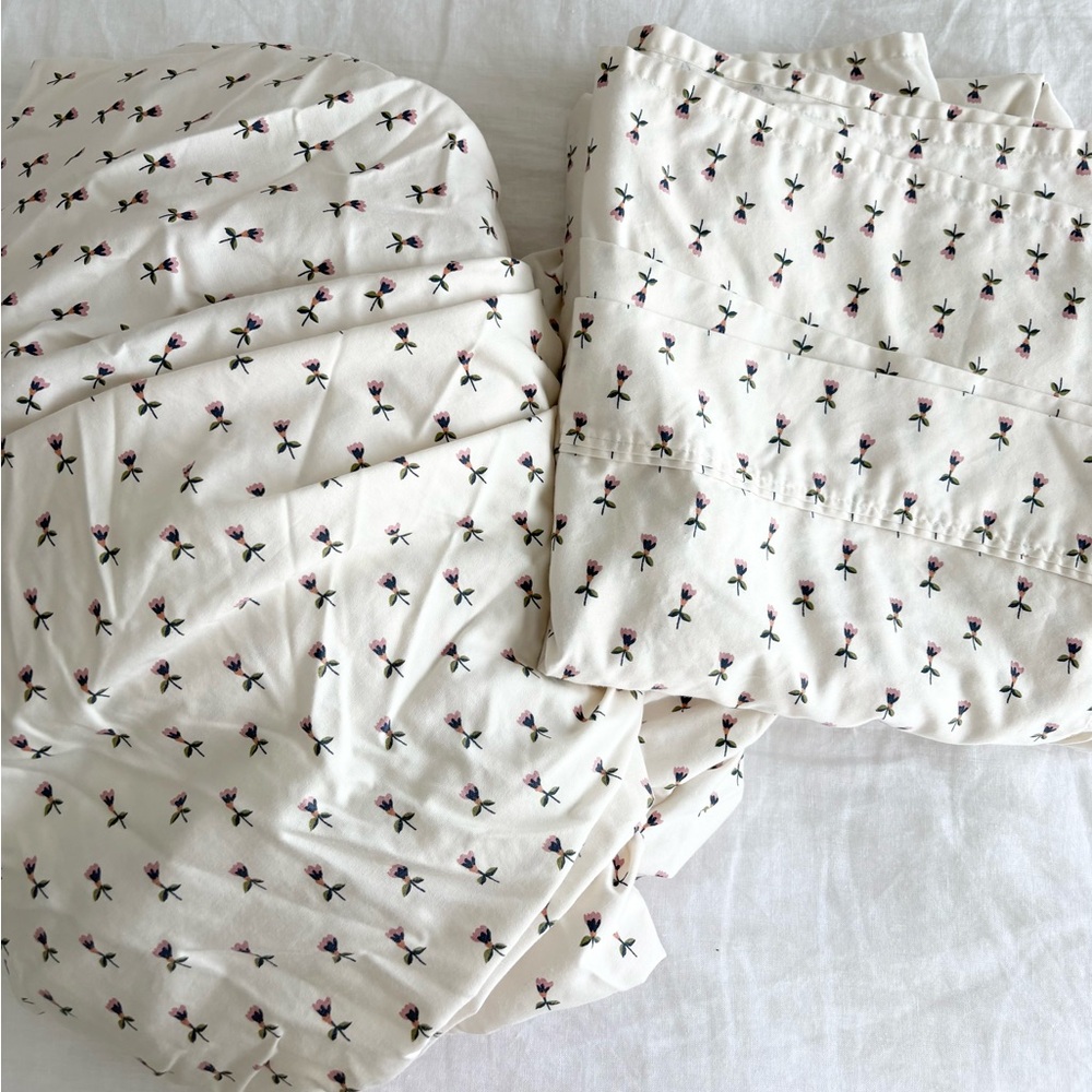 Threshold Tulip Toss Full Cotton Sheets - Picture 6 of 8
